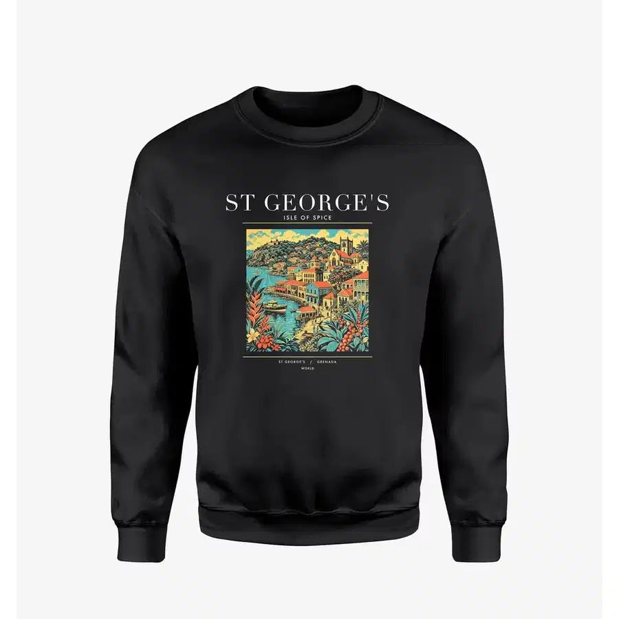 ST GEORGE'S - Poster - Sweatshirt - Black