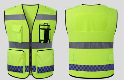 NO Reflective Vests (2) aviation design printed on high-visibility reflective fabric reflective vest.