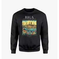 Thumbnail for RIGA - Poster - Sweatshirt - Black