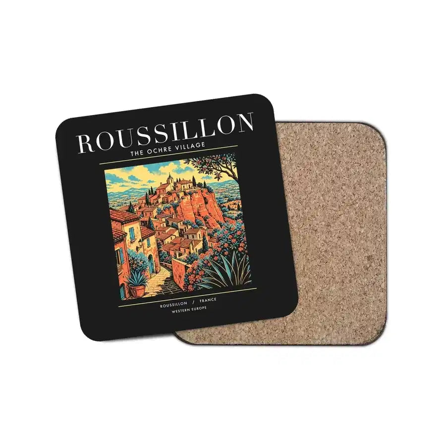 ROUSSILLON - Poster - Coaster - Black