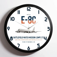 Thumbnail for E-8C Joint STARS design on white framed wall clock