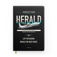 Thumbnail for Handley Page HPR.7 Dart Herald design on black notebook