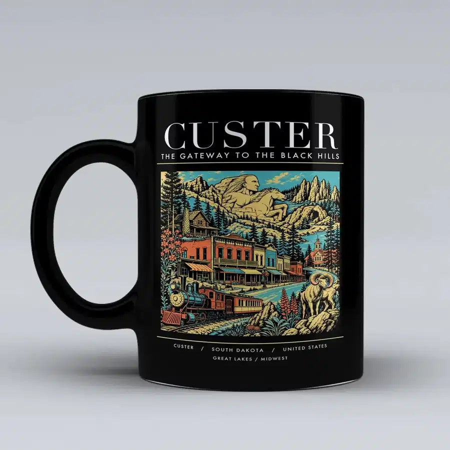 CUSTER - Poster - Mug - Black