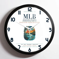 Thumbnail for Melbourne Orlando International Airport (MLB) design on white framed wall clock