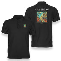 Thumbnail for NHA TRANG - Poster - Double-Side Polo - Black