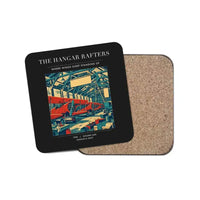Thumbnail for The Hangar Rafters - Designed Coasters design on black 1-piece