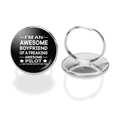 I am an Awesome Boyfriend aviation ring in stainless steel.