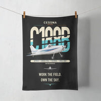 Thumbnail for Cessna A188B AgTruck design on black towel