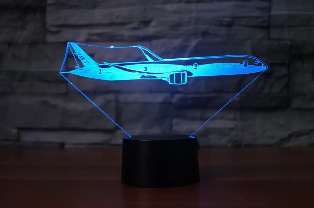 Customisable Boeing 787 3D Lamp - view 2