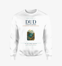 Thumbnail for Dunedin Airport (DUD) design on white sweatshirt