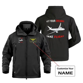 Let Your Dreams Take Flight Military Jackets (Customizable)