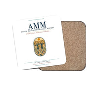 Thumbnail for Queen Alia International Airport (AMM) design on white 1 piece coaster