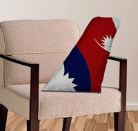 Thumbnail for Nepal Airlines aviation design on soft polyester filling aircraft tail pillow.