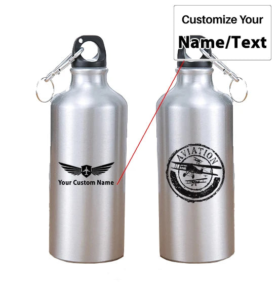 Aviation Lovers aviation design on thermos, vacuum-insulated.