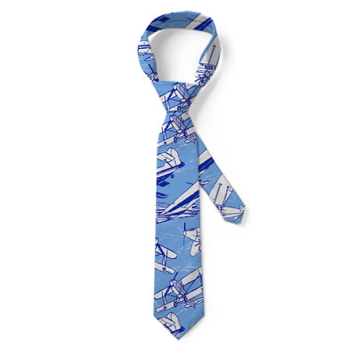 Retro & Vintage Airplanes aviation design on premium silk blend tie.