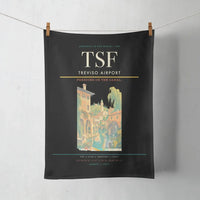 Thumbnail for Treviso Airport (TSF) design on black towel