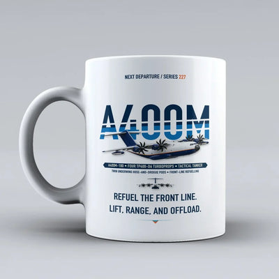 A400M Aerial Tanker Mug design on white airbus
