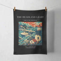 Thumbnail for VINTAGE G4078 - The Headland Light - Designed Towels design on black