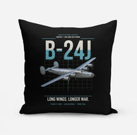 Thumbnail for B-24J Liberator design on black pillow