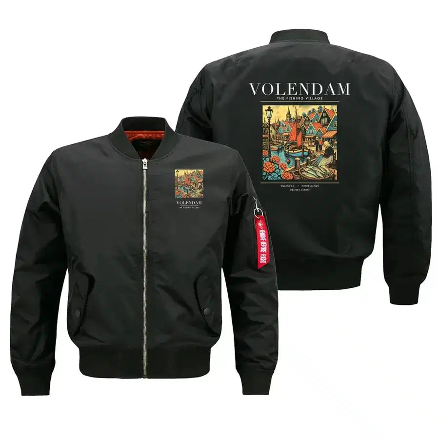 VOLENDAM - Poster - Bomber Jacket - Black