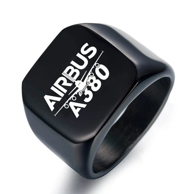 Amazing Airbus A380 aviation ring in stainless steel.