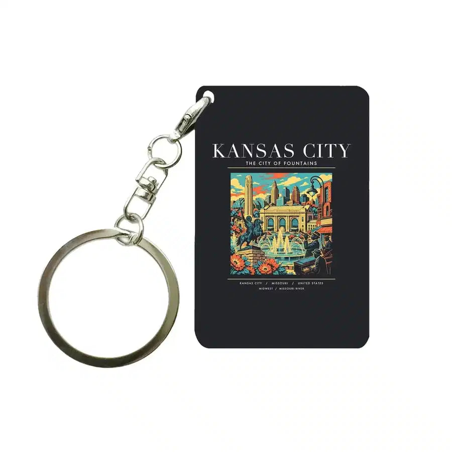 KANSAS CITY - Poster - Key Chain - Black