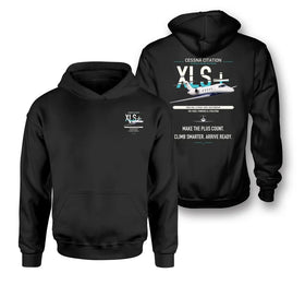 Double-Side Printing — Cessna Citation XLSPlus Double-Side Hoodie
