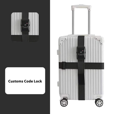 Password Lock Crossbody Travel Case Tsa Sea Port Lock Support Luggage Strap Reinforcement aviation traveller accessory in pre.