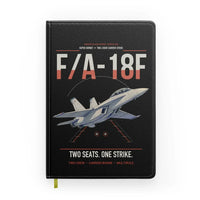 Thumbnail for F-A-18F Super Hornet design on black notebook