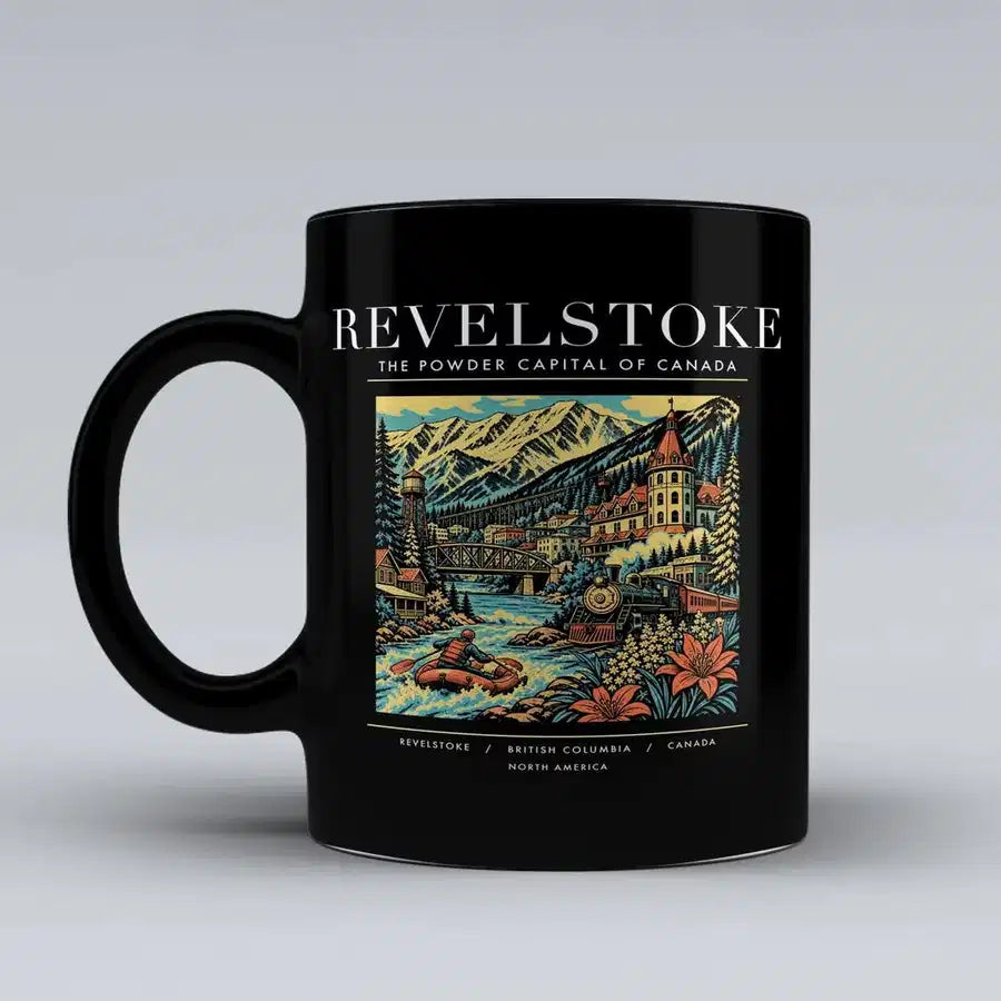REVELSTOKE - Poster - Mug - Black