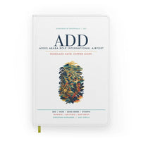 Thumbnail for Addis Ababa Bole International Airport (ADD) design on white notebook