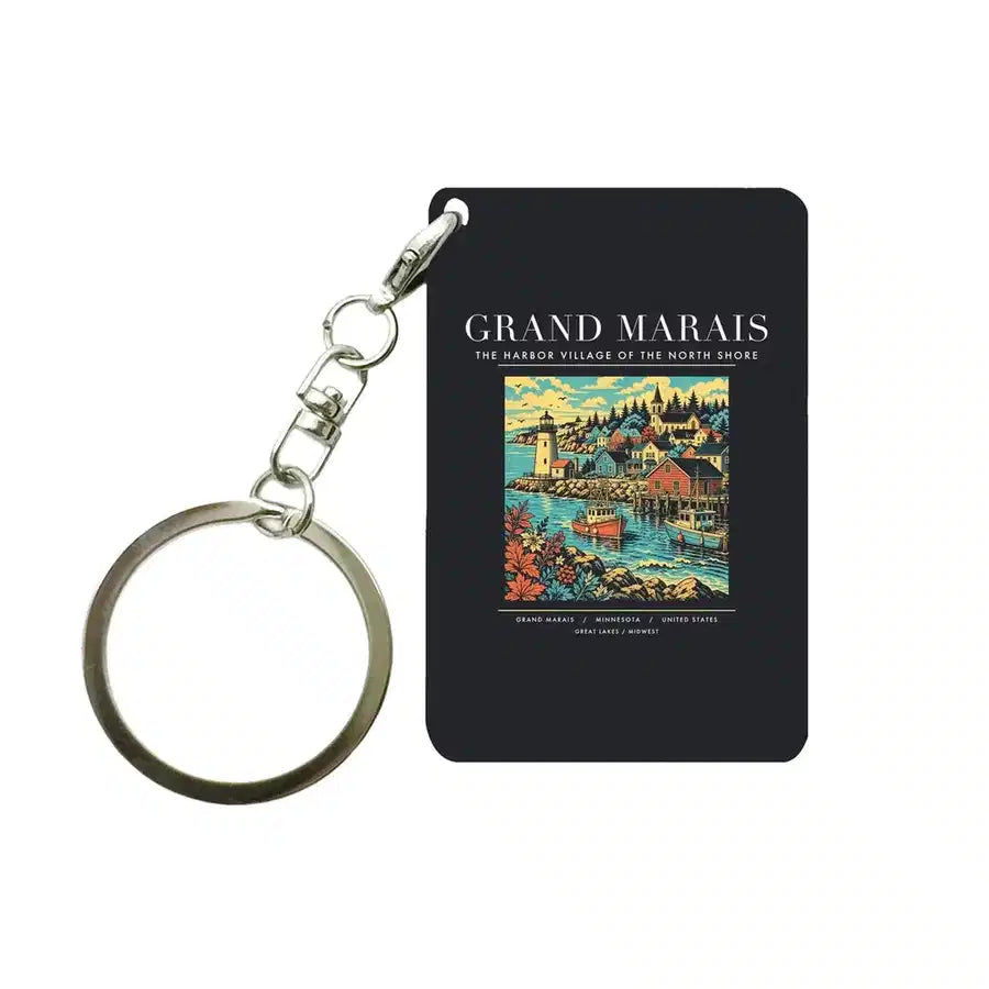 GRAND MARAIS - Poster - Key Chain - Black