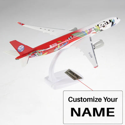 Side view of Sichuan Airlines Airbus A350-900 B-306N Airplane Model(1/200 Scale) aviation special-edition big-scale model airplane.