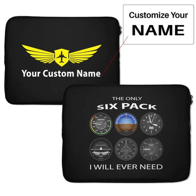 The Only Six Pack I Will Ever Need Laptop & aviation themed laptop & tablet case for laptop or tablet.