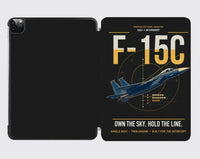 Thumbnail for F-15C Eagle design on black ipad tablet case