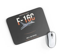 Thumbnail for F-16C Fighting Falcon Nine G One Purpose design on black rectangle mouse pad