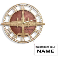 Thumbnail for U-2 Dragon Lady aviation design on premium wood wooden wall clock.