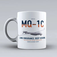 Thumbnail for MQ-1C Gray Eagle ER design on white ceramic mug, double-side print