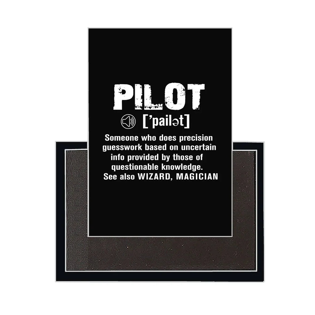 Pilot [Noun] aviation design magnet in strong neodymium core.
