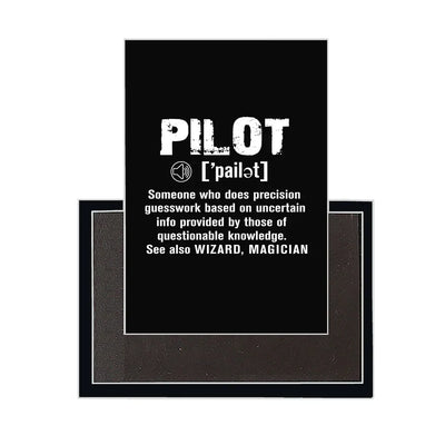 Pilot [Noun] aviation design magnet in strong neodymium core.