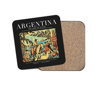 Thumbnail for ARGENTINA - Poster - Coaster - Black