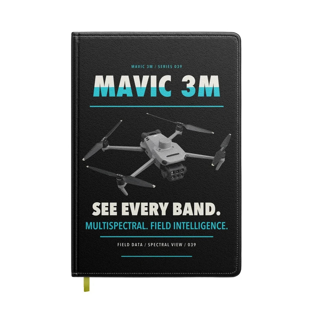 DJI Mavic 3 Multispectral design on black notebook