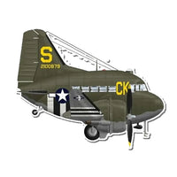 Thumbnail for Douglas DC-3 US Military Aircraft Airplanes sticker, Wide 6cm (2.3inches)