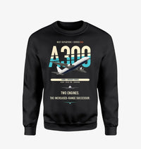 Thumbnail for Airbus A300B4 design on black sweatshirt