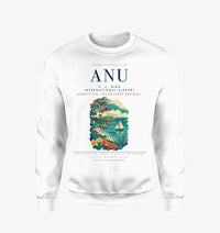 Thumbnail for V. C. Bird International Airport (ANU) design on white sweatshirt