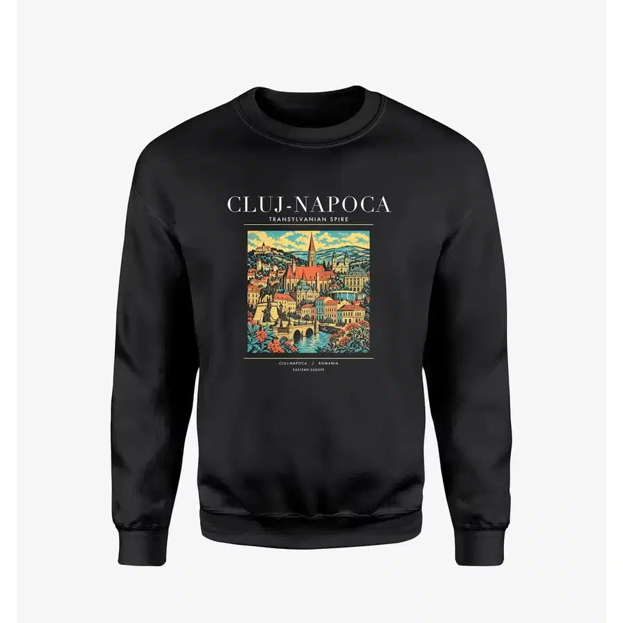 CLUJ-NAPOCA - Poster - Sweatshirt - Black