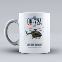 Thumbnail for Airbus UH-72A Lakota design on white ceramic mug, double-side print