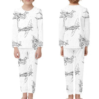 Thumbnail for Super Aircrafts children pajamas - view 1