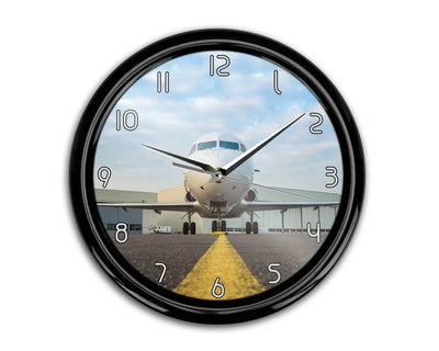 Face to Face with Beautiful Jet aviation themed wall clock, premium wood and metal.