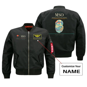 Missoula Montana Airport (MSO) Bomber Jacket